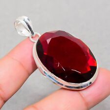 Facettierter Mosambik Granat ovale Form Edelstein Mode Geschenk Schmuck Anhän...