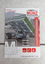 Münz Einachs- Dreiseitenkipper, orig. Prospekt ca. 2000er Jahre