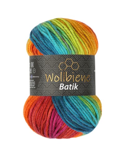 Wollbiene batik wolle - batik,