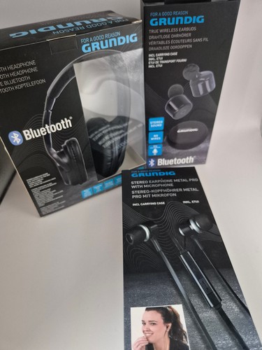 Grundig kopfhörer set - 3x, kopfhörer-set