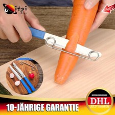 3 IN 1 Multifunktion Schäl Frucht Messer Schneide Obstmesser Obstschälmesser DHL