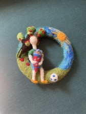 Filz Kranz Handarbeit Waldorf