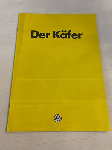 Prospekt käfer 1982 bj - prospekt,