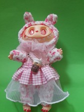 HÄKELPUPPE wie LABUBU Puppe gehäkelt. Wolle VINYL Gesicht AMIGURUMI neu