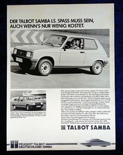 Talbot Samba LS und Cabrio