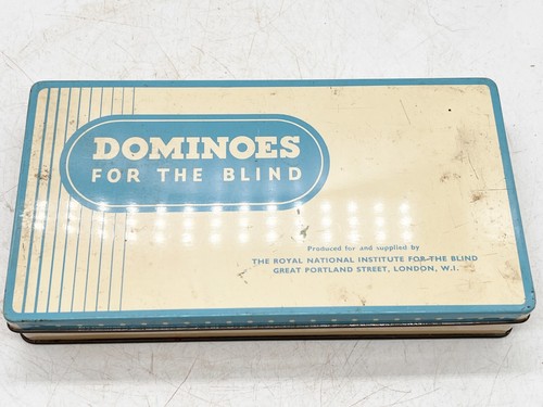 Vintage blechkoffer set domino - blechkoffer,