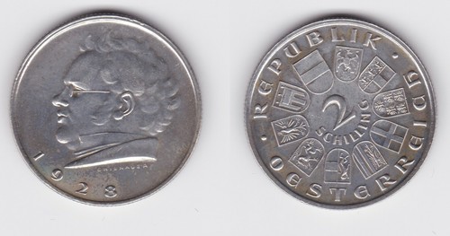 Schilling silber münze - 2,