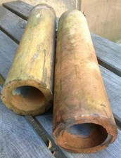 2er Set  echse frosch höhle ton rohr 30x7,5cm barsche garnelen krebse aquarium