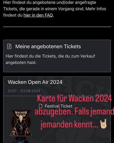 Wacken open air - air, ticket
