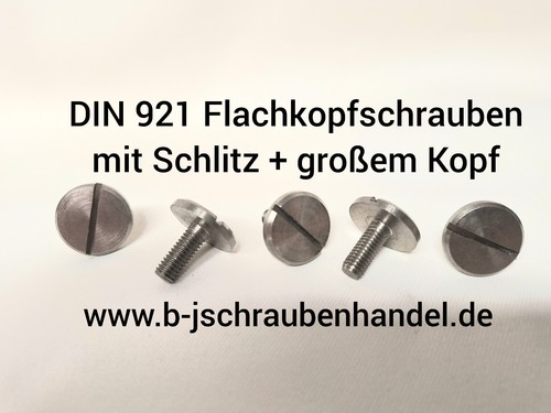 Din 921 flachkopfschrauben - din,