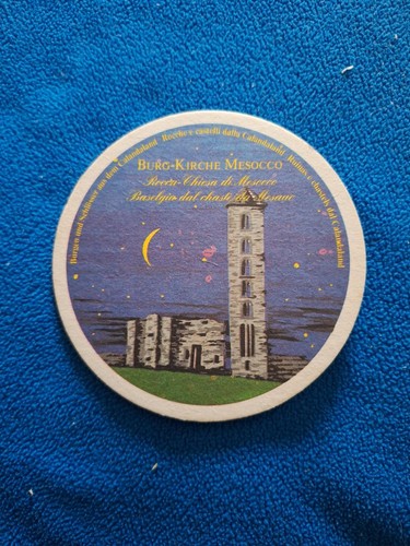 Bierdeckel burg kirche mesocco - kirche,