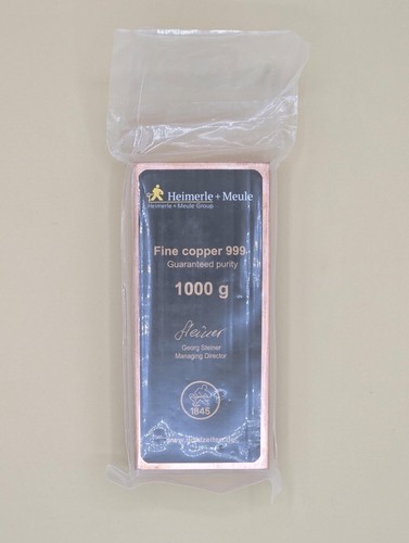 1kg 999 fine copper bullion - fine,