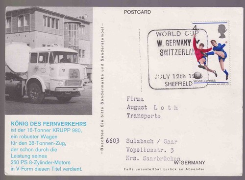 Fussball 1966 sok sst - fussball-wm, sok/sst