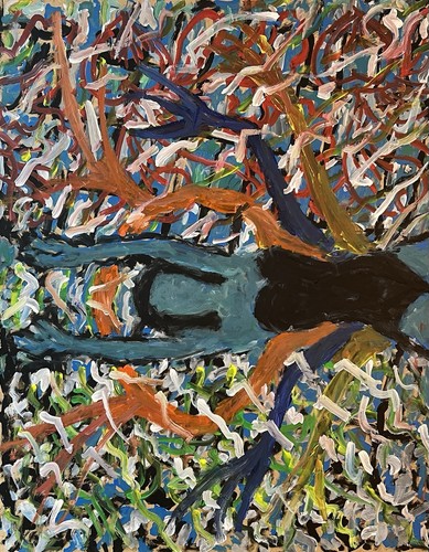 Original acryl frau - acryl,