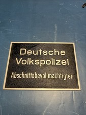 SCHILD DDR POLIZEI ABV