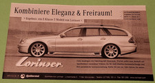 7. Lorinser Sport Service / Mercedes Benz E Klasse   Werbeanzeige Werbung 2004