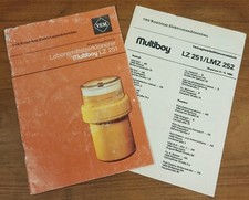 GEBRAUCHSANLEITUNG FÜR LEBENSMITTELZERKLEINERER MULTIBOY LZ 251 DDR 1988