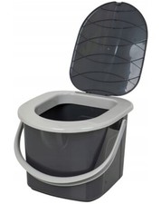 BRANQ - Tragbare Camping-Toilette | WC Eimer, 15,5L, Outdoor, Camping, Garten