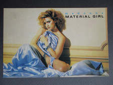 POSTKARTE MADONNA Material Mädchen Fotokarte Snappy Pop Bilder 80er Jahre