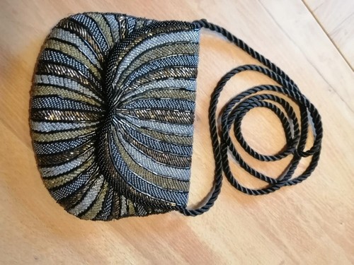 Glasperlen abendtasche - glasperlen,