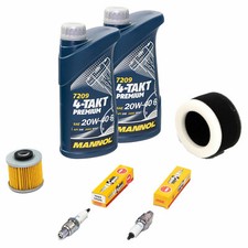 2L Öl Wartung Luftfilter Ölfilter Zündkerze für Yamaha XV 250 Virago 89-00 Paket