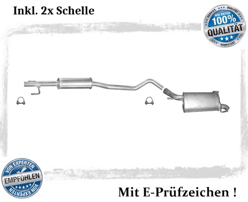 Auspuffanlage für opel corsa - für,