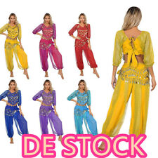 DE!Bauchtanz Kostüm Damen Orientalische Indische Bauchtänzerin Verkleidung 