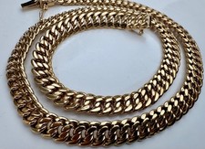 Pierre Lang massiv Panzerkette rhodium Gold 44 cm alte Kollektion