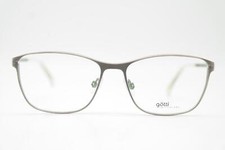 Brille Götti Switzerland JOPLIN Silber Oval Brillengestell eyeglasses Neu