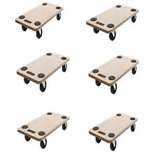 6x Möbelroller Rollbretter Transportroller MDF Tragkraft 200 kg Umzugshelfer