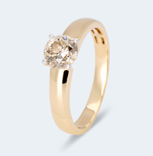 Harry Ivens IV Ring Gelbgold 585 mit einem champagner Brillant ca. 1,00 ct.