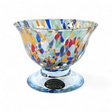 Murano Vetro Eseguito handgefertigte Glas Eisschale / Schüssel, ITALIEN