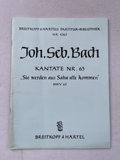 Noten.  J.S. Bach. Kantate Nr