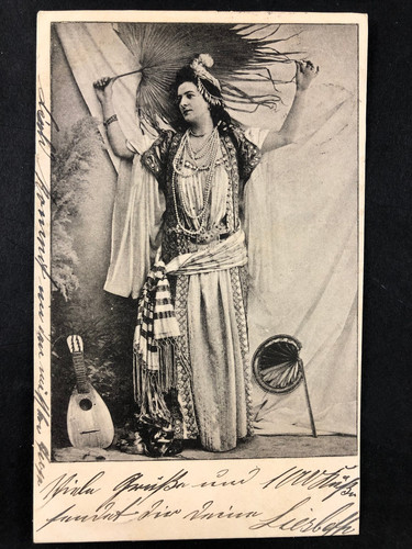Antike postkarte - -,