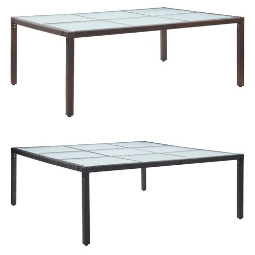 Gartentisch poly rattan - gartentisch,