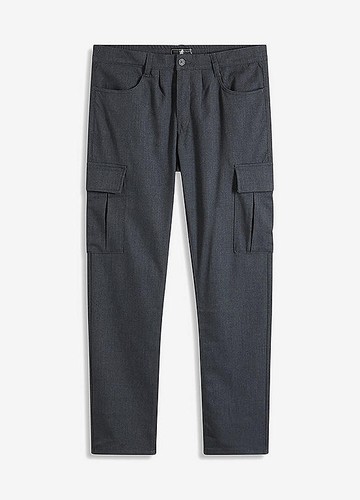 Flanell cargohose 60 - flanell-cargohose, grau
