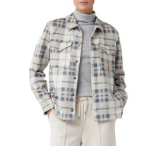 COMMA CASUAL IDENTITY Indoor JACKE Hemd Bluse Größe 38 Karo