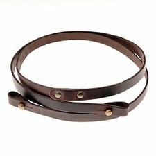 Schulterriemen Taschen BRAUN ca.155 x 1,5 cm fest vernietet Mittelalter Riemen