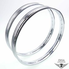 Felgen Set 1,2 x 17 Zoll Chrom für Kreidler MP 1 2 MF 12 13 Flory Mofa