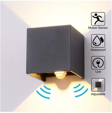 12W Würfel LED Wand Leuchte Up Down Wandlampe Lampe für außen/innen wasserdicht