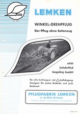 Lemke drehpflug prospekt von - lemke,