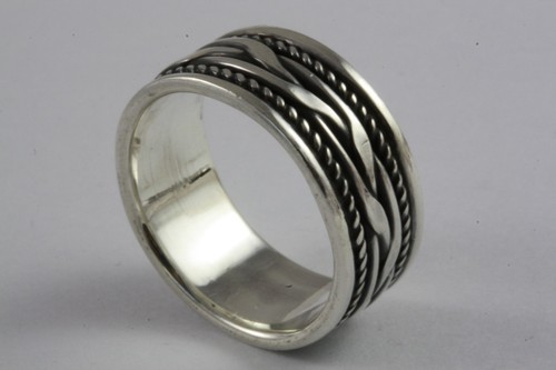 Massiver bandring biker ring - bandring,