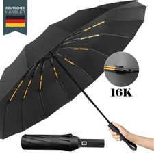 Neu Regenschirm Automatik Stabil Sturmsicher Windfest Groß Herren Damen Kind.