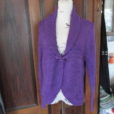 Lila Damen Strickjacke Gr. XL