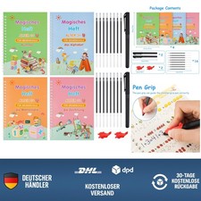 Magisches Übungsheft Kinder Set Wiederverwendbares Schreibbuch Kalligraphie S...