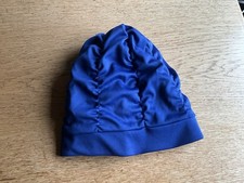 Badekappe Bademütze alt Damen Retro Vintage Blau gebraucht
