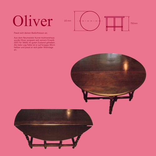 Oliver antiker gate - oliver, gate-leg