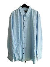 K002 VERSACE Sport Herren Luxus Hemd hellblau Stretch XXL