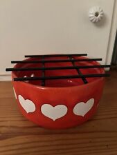 Wächtersbach Herzen Rechaud/Stövchen Vintage