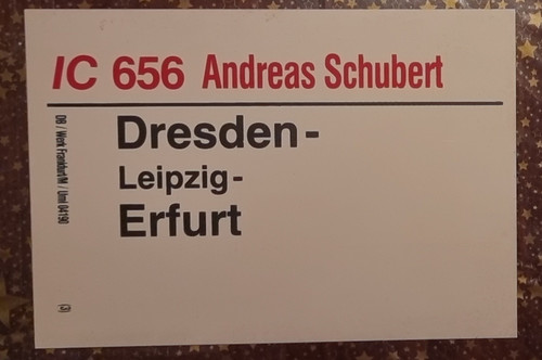 Zuglaufschild 656 657 - zuglaufschild, 656/657